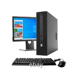 HP i5-6500 Desktop Computer PC up to 16GB RAM, 4TB SSD, 24 LCD, Windows 10 Pro