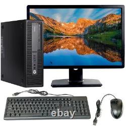 HP i5 Desktop Computer SFF PC 16GB RAM 1TB HDD 22in Monitor Windows 10 Wi-Fi