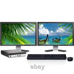 HP i5 Mini Desktop Computer G3 Windows 10 Pro 16GB RAM 1TB SSD 24 LCD Wi-Fi PC
