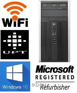 Hp Intel Dual Core Tower Windows 7/10 160GB 4GB/8GB WiFi PC Desktop DVD/RW
