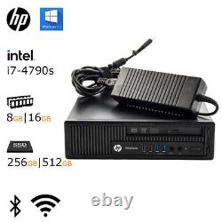 I7-4790 CPU NEW 16GB RAM 512GB SSD WiFi HDMI HP 800 G1 Custom Desktop Windows 10
