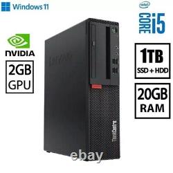 LENOVO Desktop Computer Windows 11 20GB 1TB SSD+HDD WiFi FAST PC CLEARANCE SALE