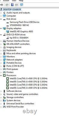 LOT OF 10 HP ProDesk 400 G1 SFF i5-4590 3.3GHz 8GB DDR3 500GB HDD No OS