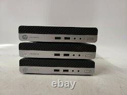 Lot of 3-HP ProDesk 400 G3 DM Pentium G4400T 2.90GHz 4GB No HDD No OS
