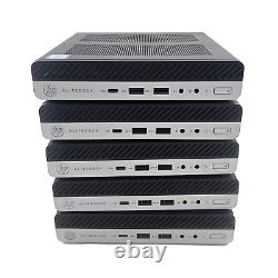 Lot of 5 HP EliteDesk 800 G3 DM Desktop Mini i5-6500 3.2GHz 8GB RAM No HDD/OS