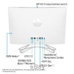 NEW HP All-in-One 21.5 FHD Intel G4900T 4GB RAM 1TB HDD DVD Webcam Win 10 White