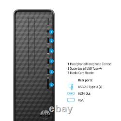 NEW HP SLIM DESKTOP 2022 INTEL i5-10505 3.2GHZ 16GB 256GB SSD WIFI BT WINDOWS 11
