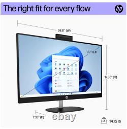 New HP 27 TouchScreen All-in-One Desktop PC AMD Ryzen 7 12GB RAM 1TB SSD Win 11