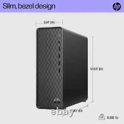 New HP S01 Slim Desktop PC 12th Gen Core i3-12100 4.3GHz 8GB 512GB SSD Win 11