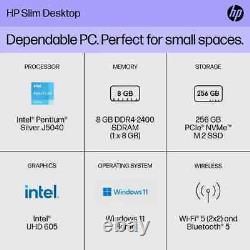 New HP Slim Desktop S01 Intel Pentium Silver J5040 3.2GHz 8GB 256GB SSD Win 11