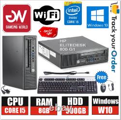 OFFER HP EliteDesk 800 G1 PC, i5-45705 CPU, 8GB RAM, 500GB HD, DVDRW, WiFi, Win10