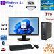 Windows 11 HP i5 3.2 ghz 1TB 16GB RAM 23 LCD WiFi Desktop Computer PC Office21